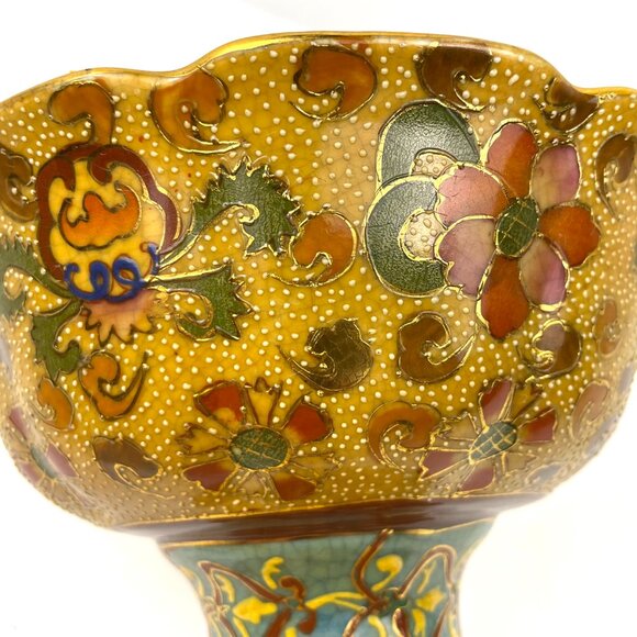 Antique Chinese Porcelain Bowl with Hand Painted Scenes From Social Life 8 *5 in - Picture 9 of 12